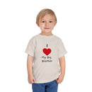 I Heart My Big Brother Short Sleeve Tee Christmas Shirt for Family