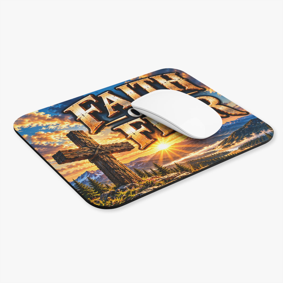faith over fear Mouse Pad