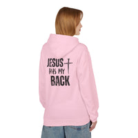 Jesus Has My Back Midweight Softstyle Fleece Hoodie