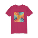 Youth Tee — 'Created With A Purpose' Retro Sunburst Kids T-Shirt