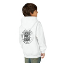 Back design Youth Hoodie - "Jesus Saves, Bruh!" Cross Christian Pullover