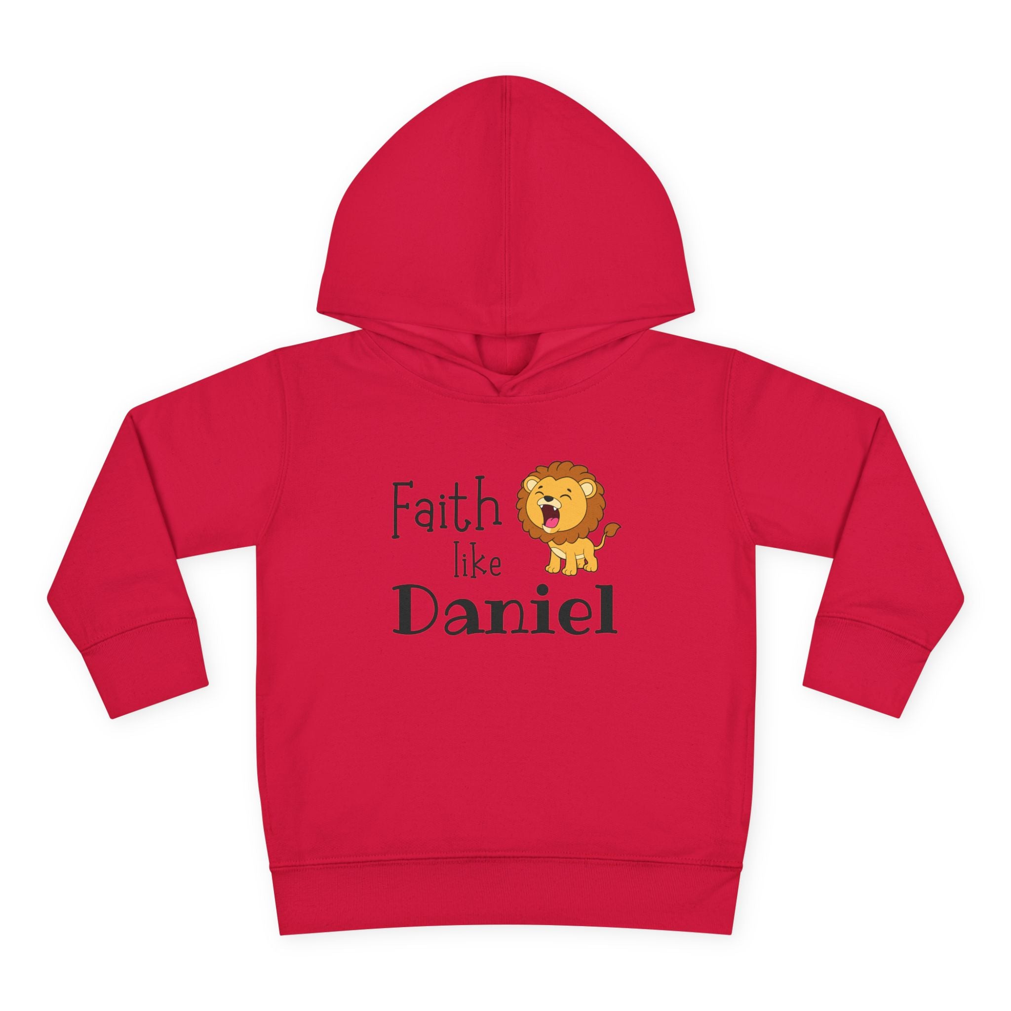 Toddler Hoodie — "Faith Like Daniel" Lion Christian Pullover