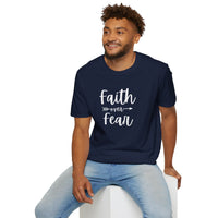 Faith Over Fear Unisex Softstyle T-Shirt | Christian Shirts for Women Men - Faith Based Gifts