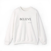 Embroidered Believe John 3:16 Unisex Heavy Blend Crewneck Sweatshirt