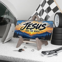 Jesus Take the Wheel Christian Vanity Plate
