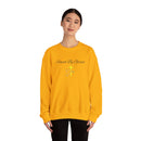 Embroidered Saved By Grace Ephesians 2:8-9 Unisex Heavy Blend Crewneck Sweatshirt
