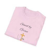 Saved By Grace Christian Shirt for Women Men Shirts for Christians