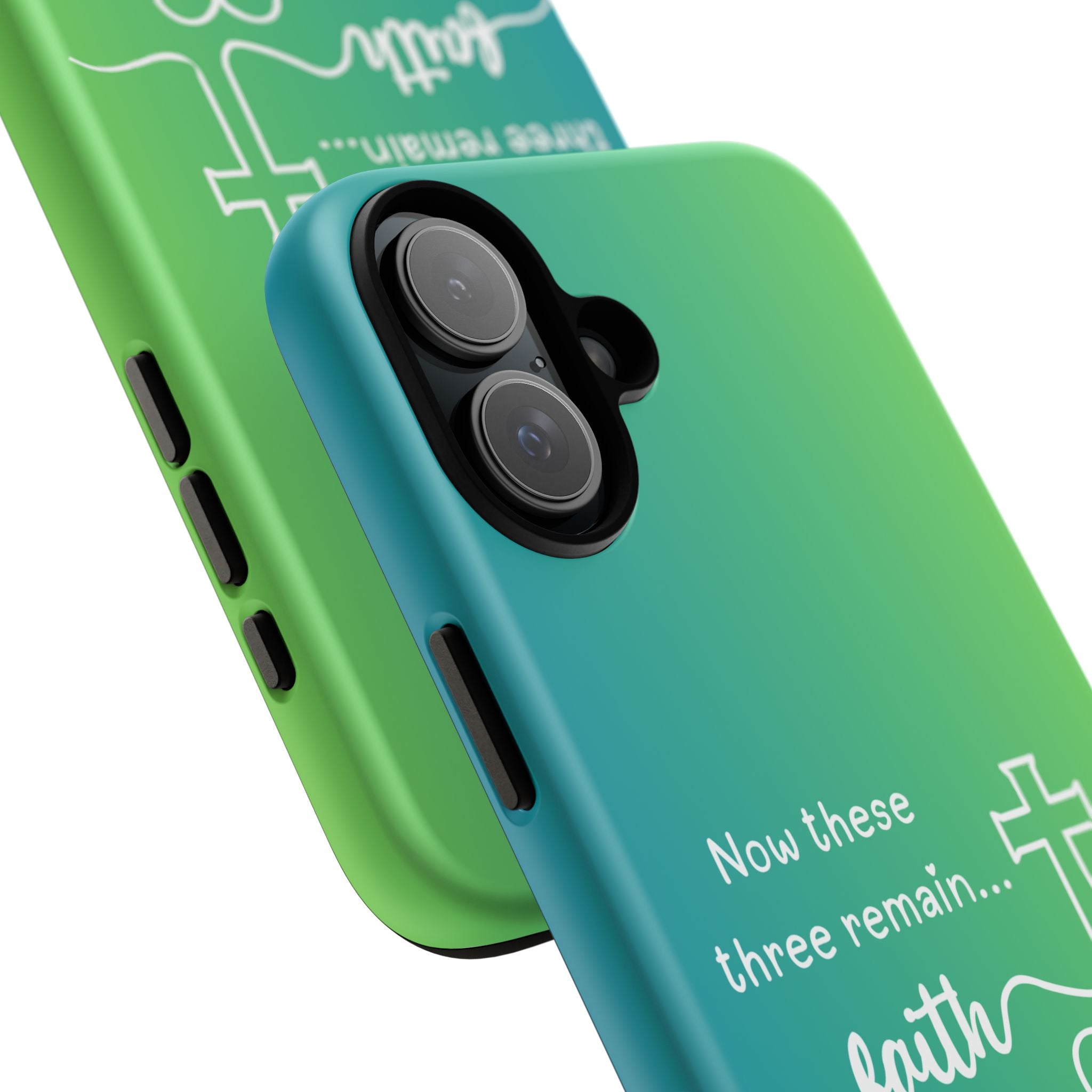 iPhone - 'Faith Love Hope' Christian Cross Protective Cover