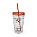 Faith Hope Love Water Tumbler - Christian Gifts for Women Men - Faith Based Gifts