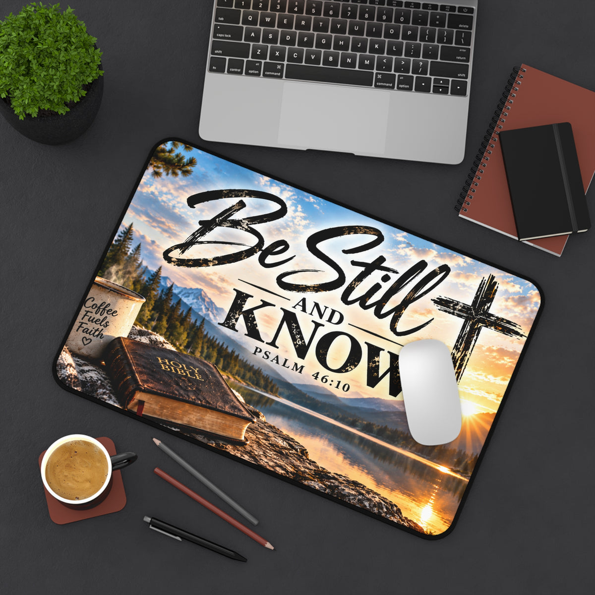Be Still and Know – Lakeside Bible Christian Desk Mat