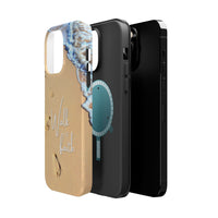 iPhone Inspirational Magnetic Phone Case, Unique Phone Accessories, Faith-Based Gifts, Coastal Vibes, Walk by Faith Design