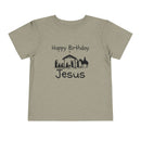 Happy Birthday Jesus Christian Christmas Shirt for Toddlers Short Sleeve Tee Christian Toddler Christmas Shirt
