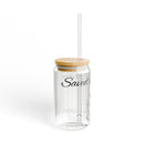 Saved By Grace Sipper Glass, 16oz - Christian Gifts for Women Men - Faith Based Gifts