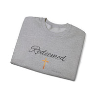 Embroidered Redeemed Psalm 77:15 Unisex Heavy Blend Crewneck Sweatshirt