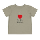 I Heart My Big Brother Short Sleeve Tee Christmas Shirt for Family