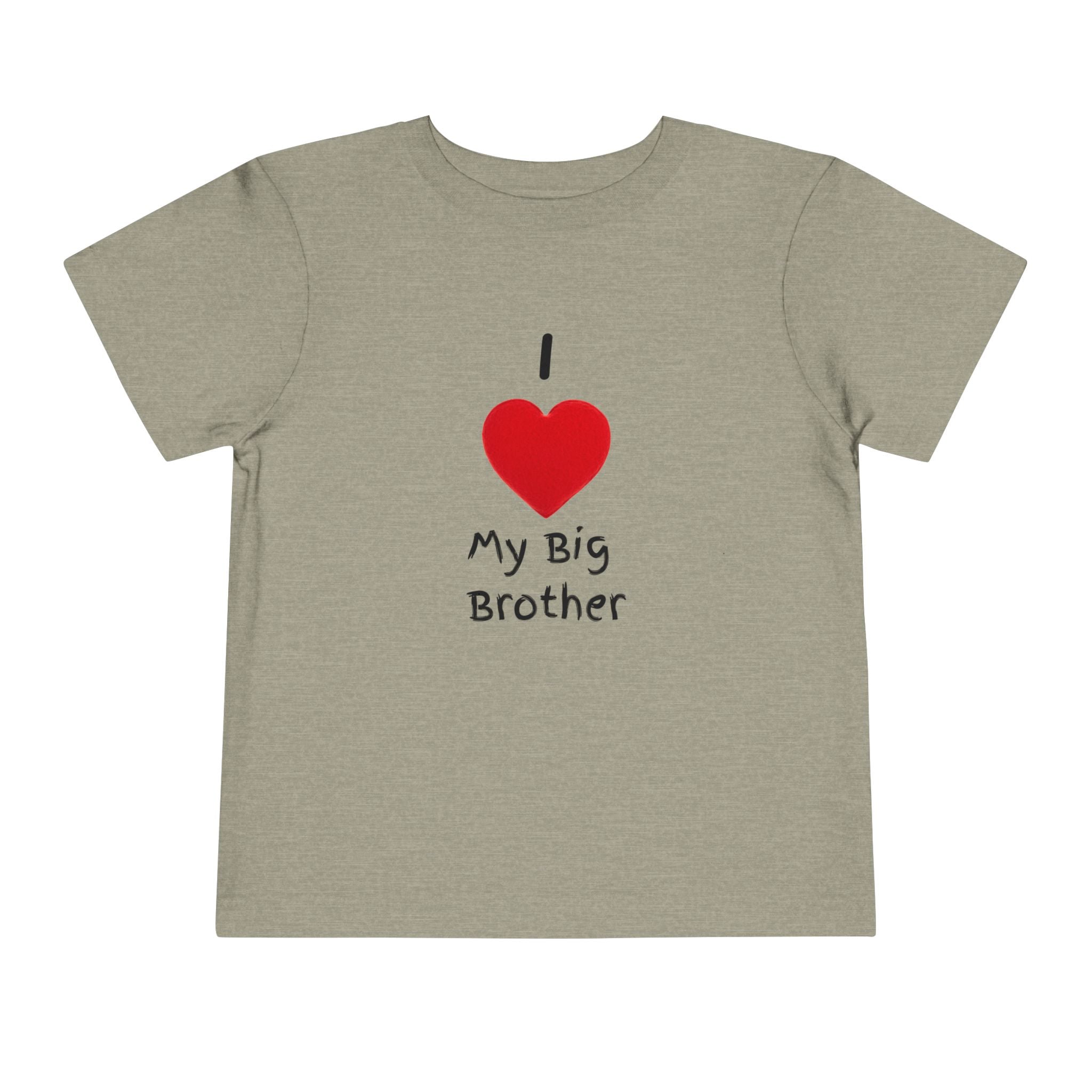I Heart My Big Brother Short Sleeve Tee Christmas Shirt for Family