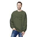 Jesus Circle Script Crewneck Sweatshirt — "Jesus: The Way, The Truth, The Life" Christian Pullover