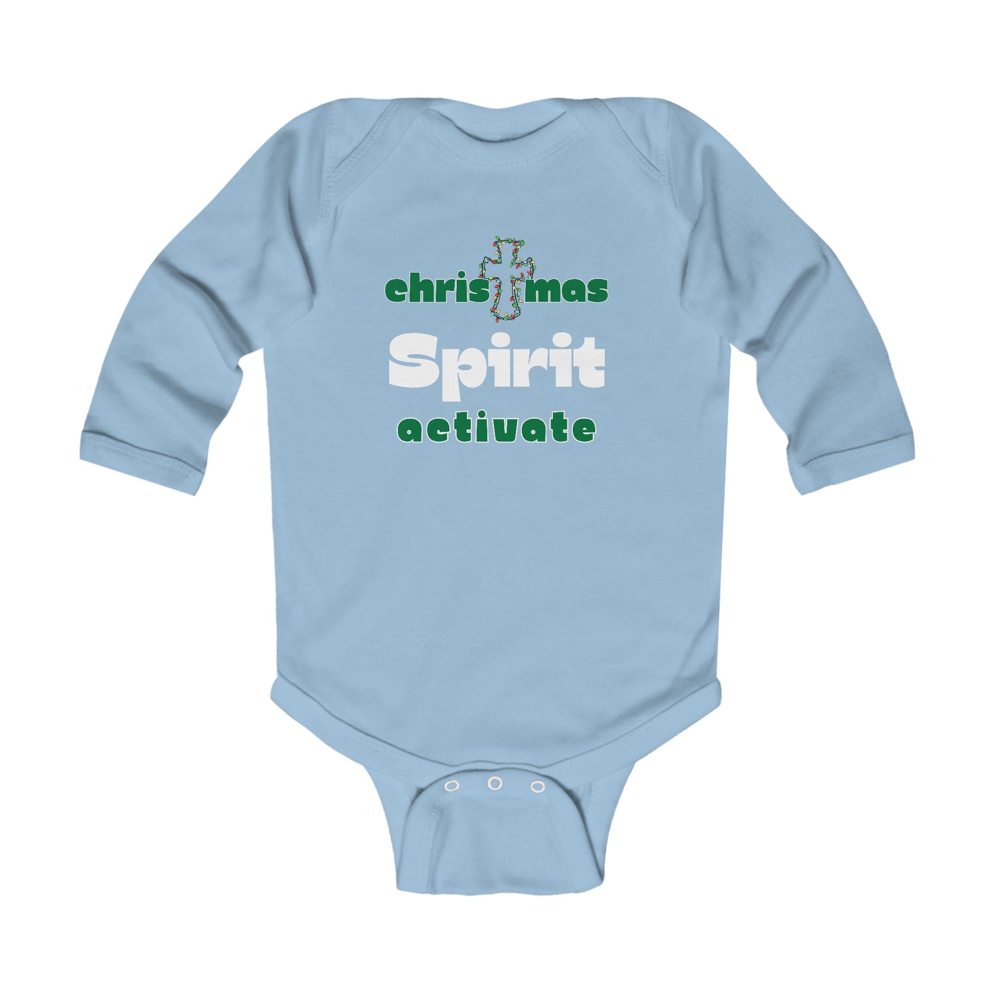 Infant Bodysuit - "Christmas Spirit Activate" Holiday Baby Onesie