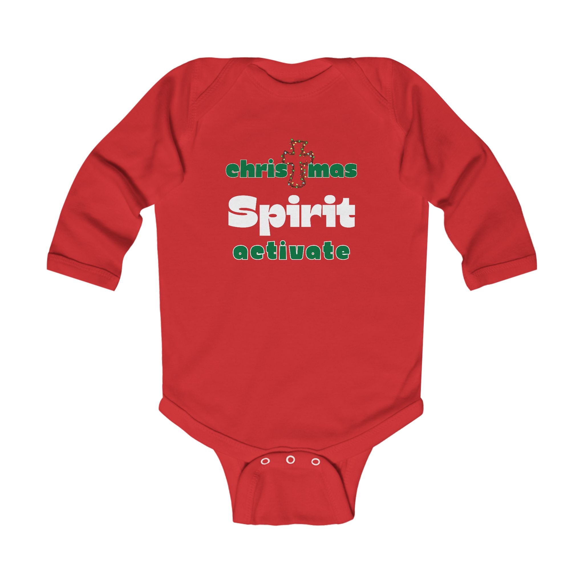Infant Bodysuit - "Christmas Spirit Activate" Holiday Baby Onesie