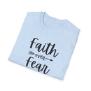 Faith Over Fear Unisex Softstyle T-Shirt | Christian Shirts for Women Men - Faith Based Gifts
