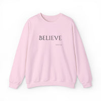 Embroidered Believe John 3:16 Unisex Heavy Blend Crewneck Sweatshirt