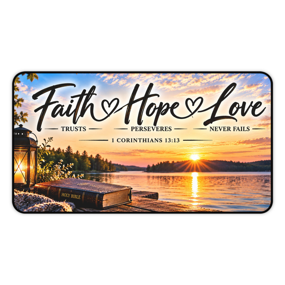 Faith Hope Love – Lakeside Bible Christian Desk Mat