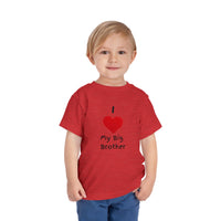 I Heart My Big Brother Short Sleeve Tee Christmas Shirt for Family