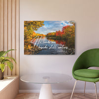 He Leads Me Beside Still Waters - Faith Wall Art - Metal - Inspirational Wall Art Christian Gifts for Women Men