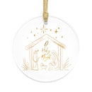 Nativity Acrylic Ornament — “O Holy Night” Christmas Tree Decoration