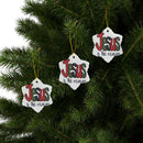 Ceramic Ornament — "Jesus Is The Reason For The Season" Nativity Christmas Tree Decoration