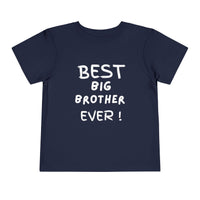Best Big Brother Ever Toddler Tee, Cute Kids Shirt, Sibling Gift, Birthday Gift for Toddlers, Family Matching Tee, Baby Shower Present