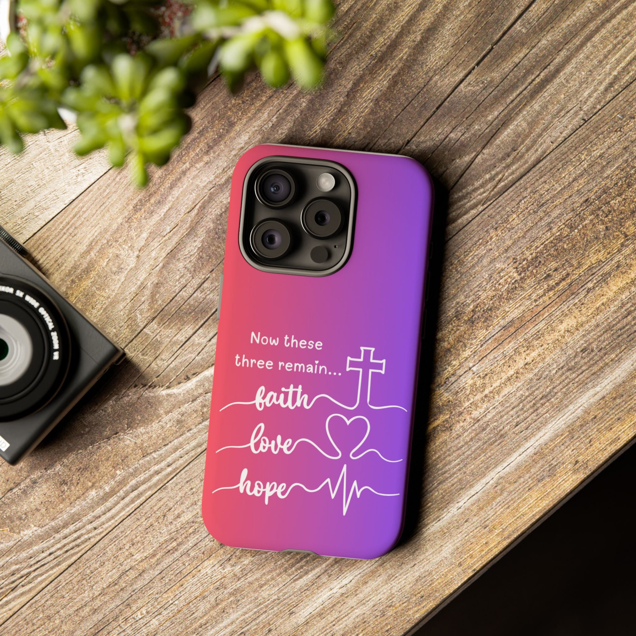 iPhone - Faith, Love & Hope Gradient Phone Case
