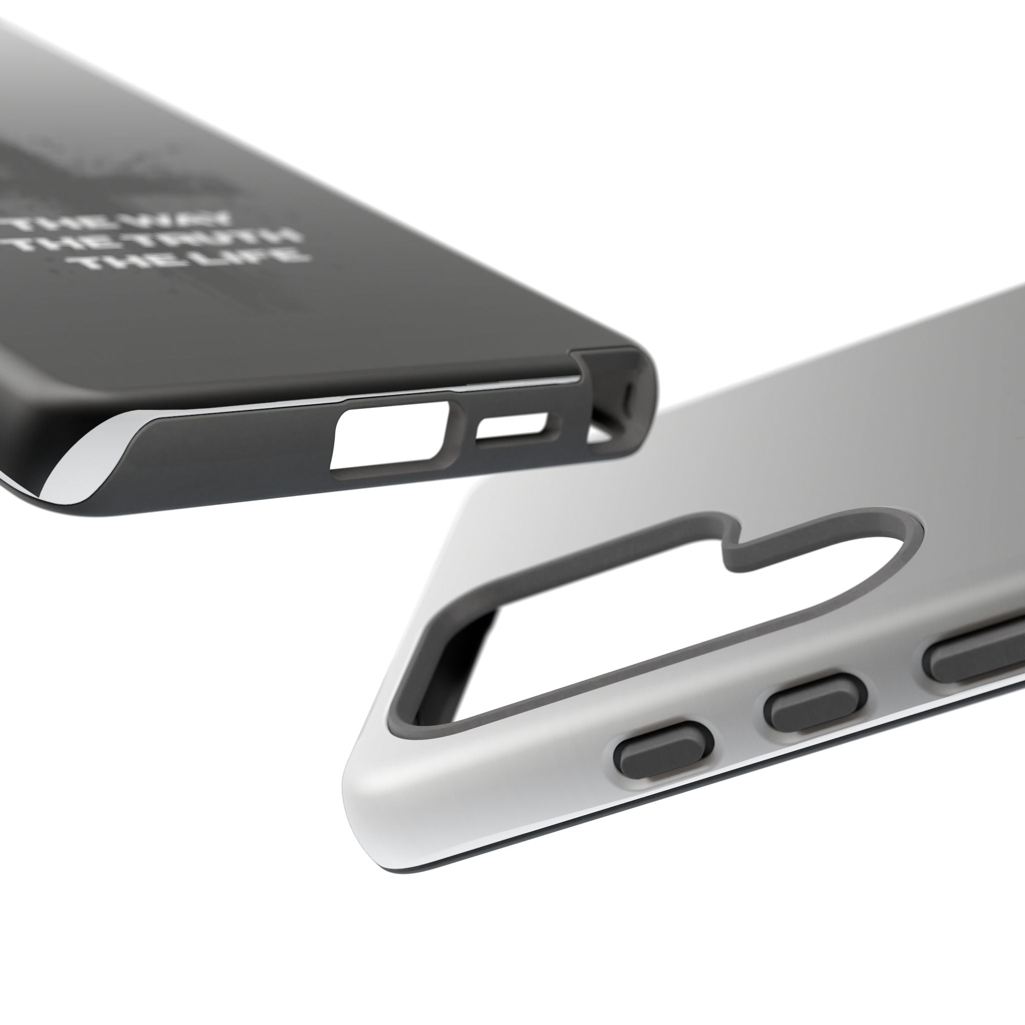 Christian Cross Phone Case — "The Way The Truth The Life" Protective Phone Cover