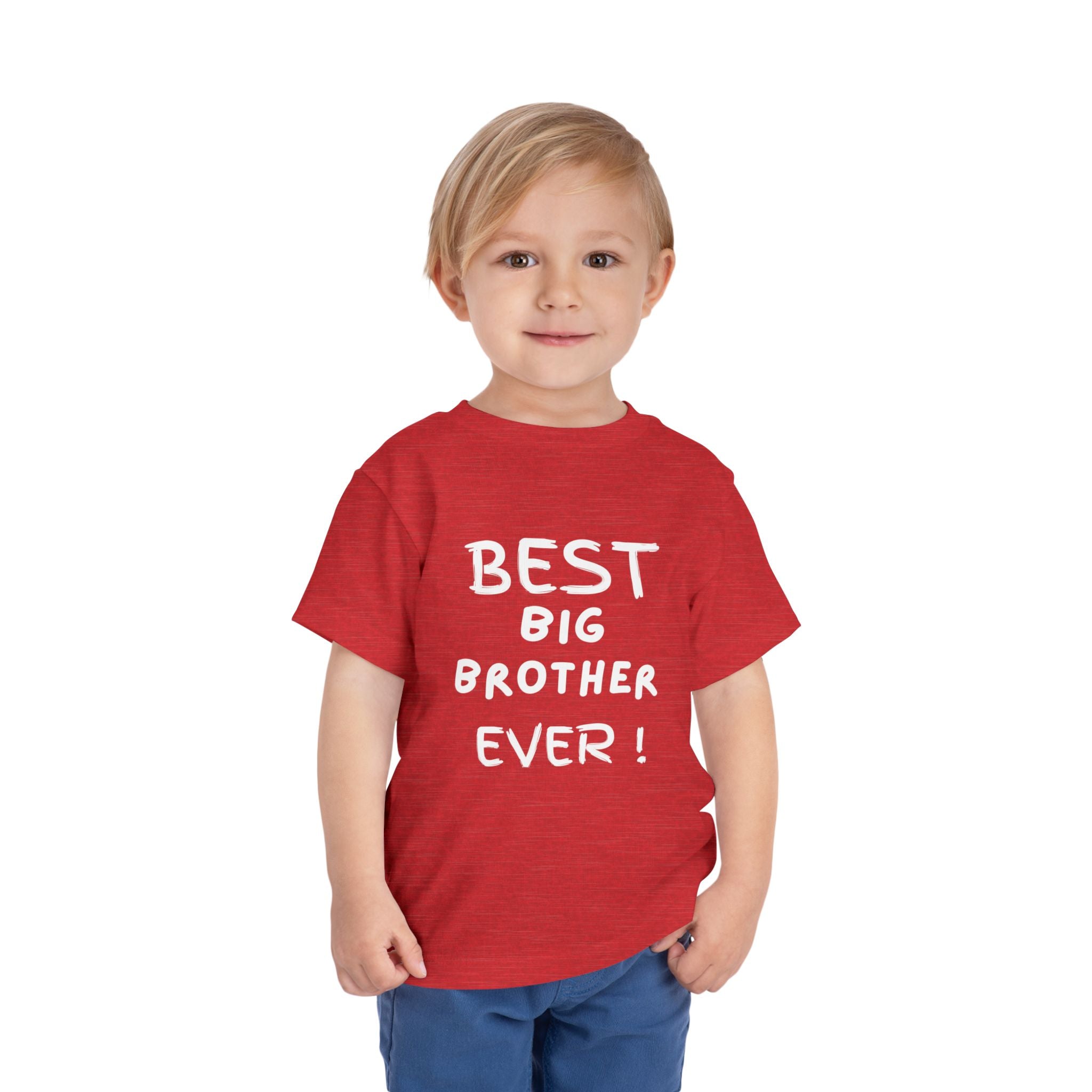 Best Big Brother Ever Toddler Tee, Cute Kids Shirt, Sibling Gift, Birthday Gift for Toddlers, Family Matching Tee, Baby Shower Present