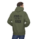 Jesus Has My Back Midweight Softstyle Fleece Hoodie