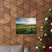 John 3:16 - Faith Wall Art - Matte Poster - Christian Gifts for Women Men