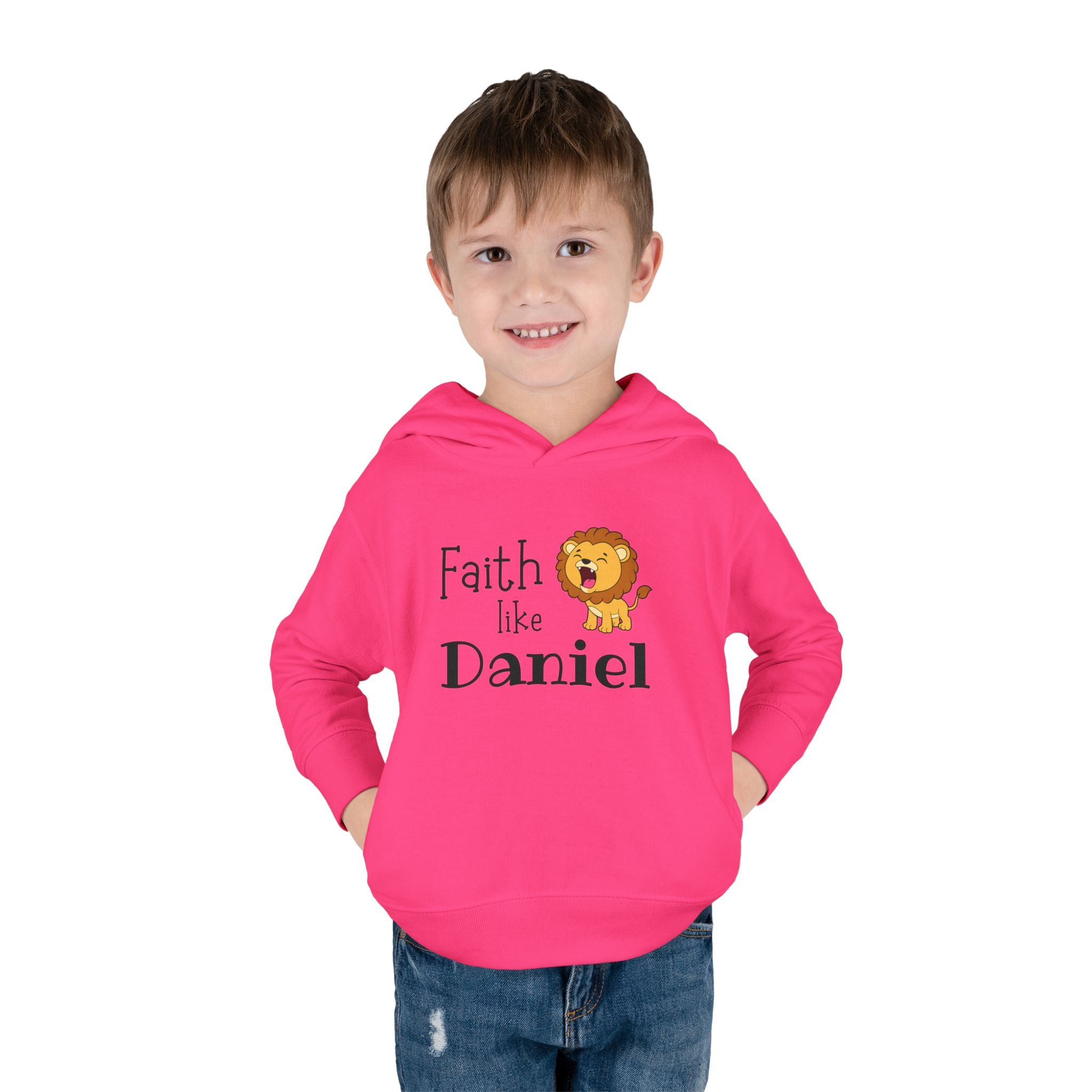 Toddler Hoodie — "Faith Like Daniel" Lion Christian Pullover