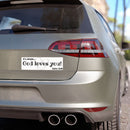 God Loves You! John 3:16 Car Magnet — Inspirational Christian Bumper Sticker