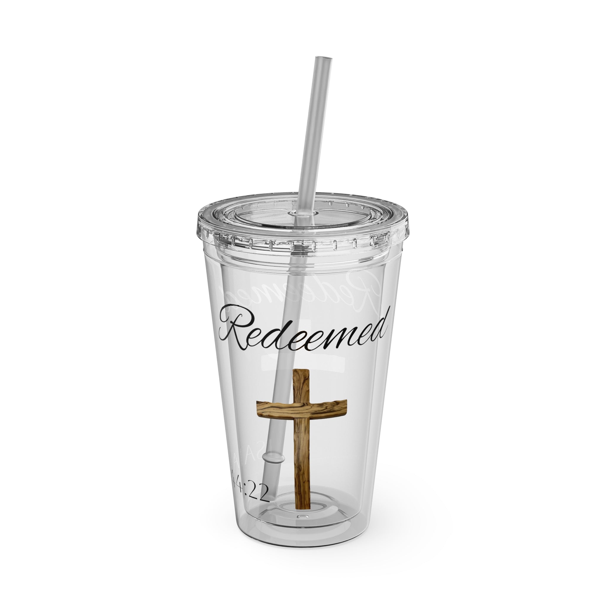 Redeemed Water Tumbler - Christian Gifts for Women Men - Faith Based Gifts