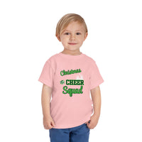 Christmas Cheer Squad Christian Christmas Shirt for Toddlers Short Sleeve Tee Christian Toddler Christmas Shirt