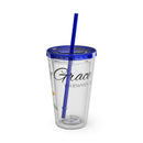 Saved By Grace Water Tumbler - Christian Gifts for Women Men - Faith Based Gifts