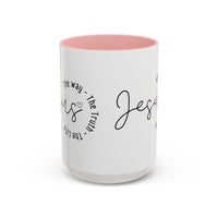 Jesus Coffee Mug – Script Faith Mug with “Jesus: The Way • The Truth • The Life” – Inspirational Religious Gift