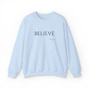 Embroidered Believe John 3:16 Unisex Heavy Blend Crewneck Sweatshirt