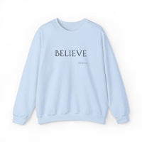 Embroidered Believe John 3:16 Unisex Heavy Blend Crewneck Sweatshirt