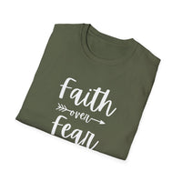 Faith Over Fear Unisex Softstyle T-Shirt | Christian Shirts for Women Men - Faith Based Gifts