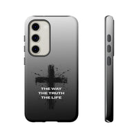 Christian Cross Phone Case — "The Way The Truth The Life" Protective Phone Cover
