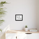 Matte Canvas Framed Print — "With God All Things Are Possible" Inspirational Wall Art