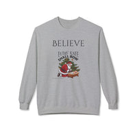 Believe Every Knee Shall Bow Christmas Sweatshirt - Christian Sweatshirts for Women Men - Christmas Sweatshirts for Christians  - Faith Christmas Sweatshirts