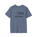 Back design - Christian T-Shirt — "Jesus Has My Back" Inspirational Faith Tee