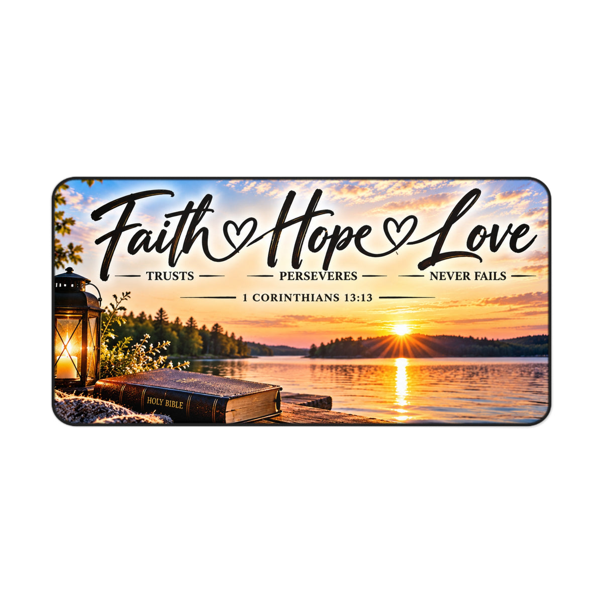 Faith Hope Love – Lakeside Bible Christian Desk Mat
